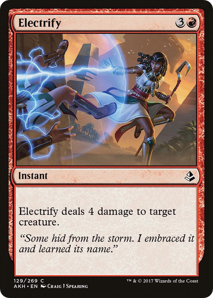 Electrify 129 card from Amonkhet