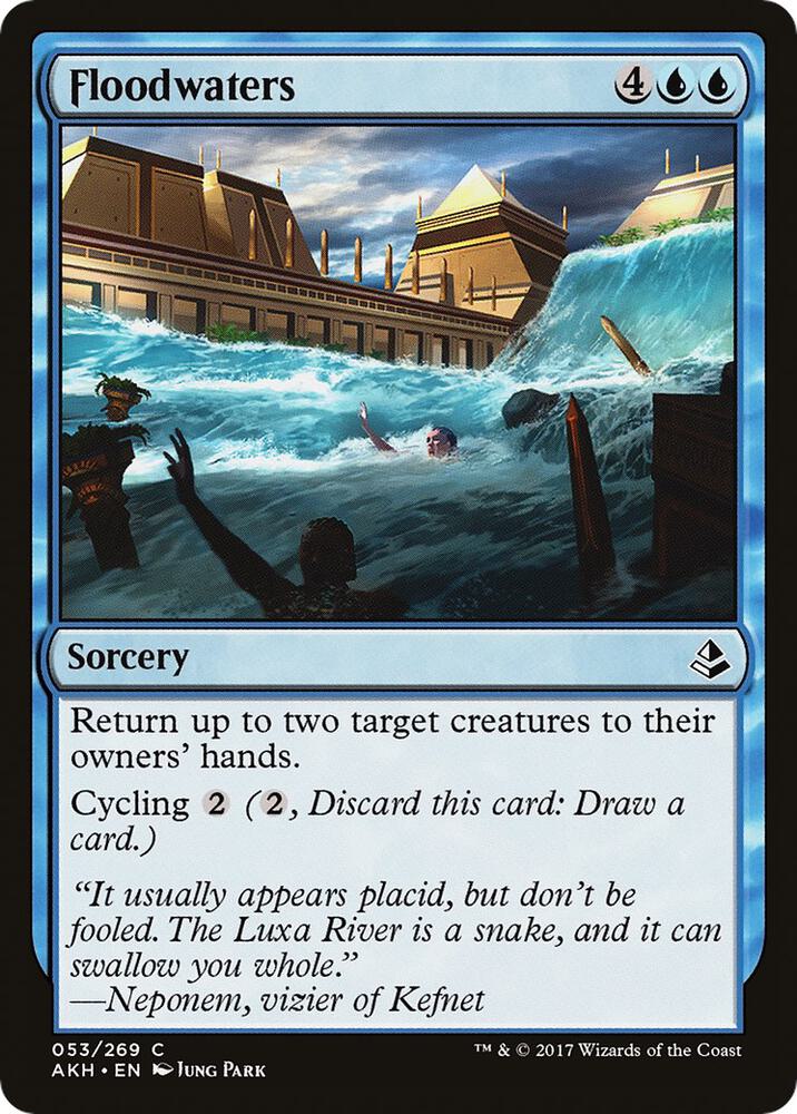 Floodwaters 53 card from Amonkhet