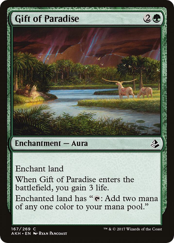 Gift of Paradise 167 card from Amonkhet
