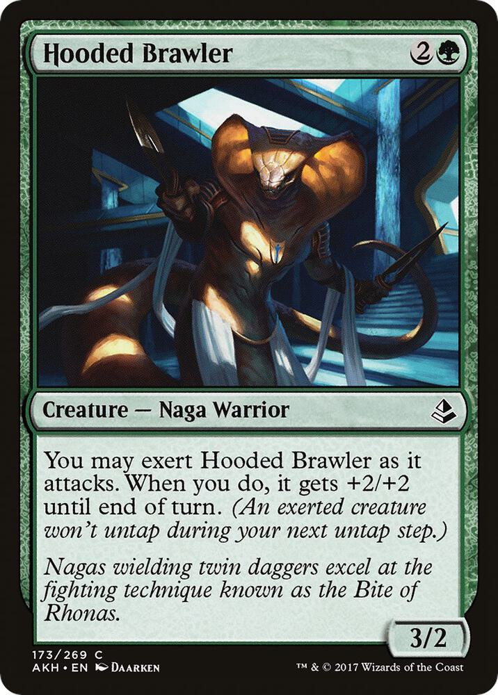 Hooded Brawler 173 card from Amonkhet