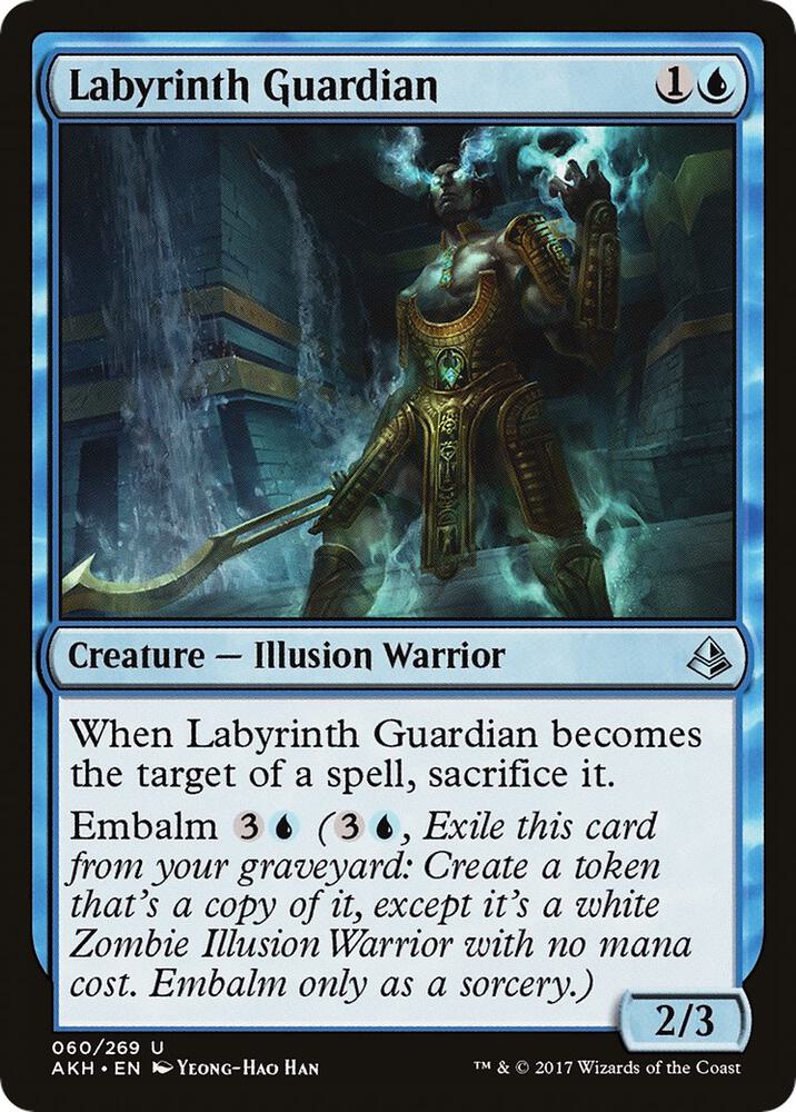 Labyrinth Guardian 60 card from Amonkhet