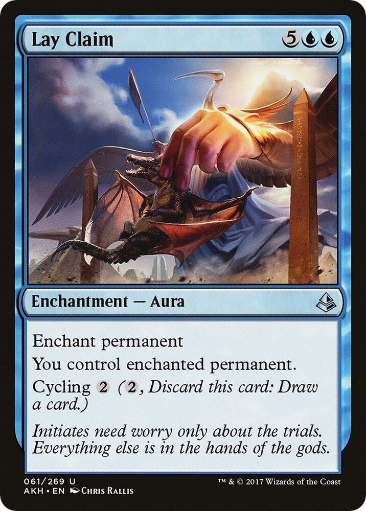 Lay Claim 61 card from Amonkhet