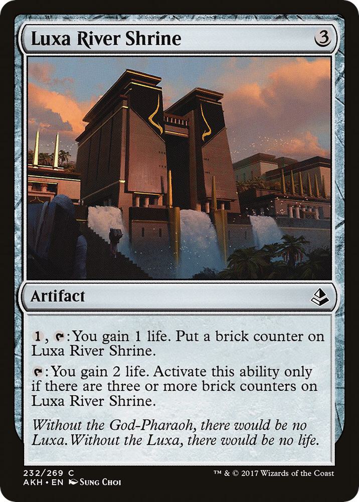 Luxa River Shrine 232 card from Amonkhet