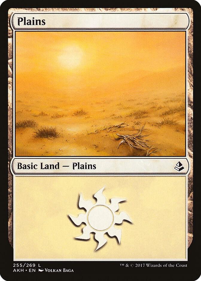 Plains 255 card from Amonkhet