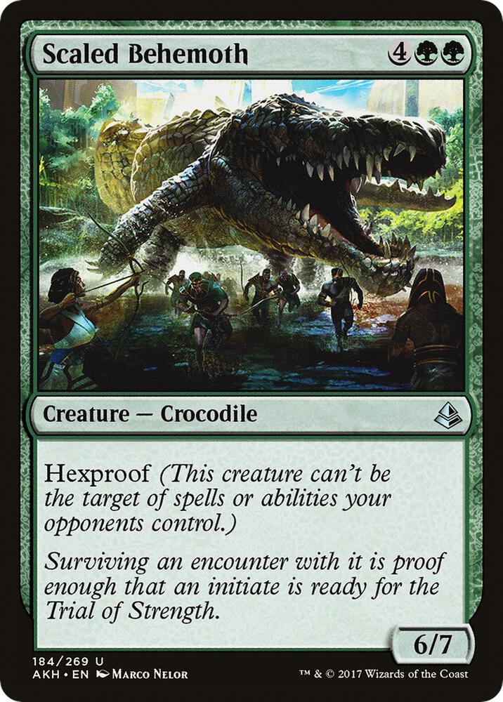 Scaled Behemoth 184 card from Amonkhet