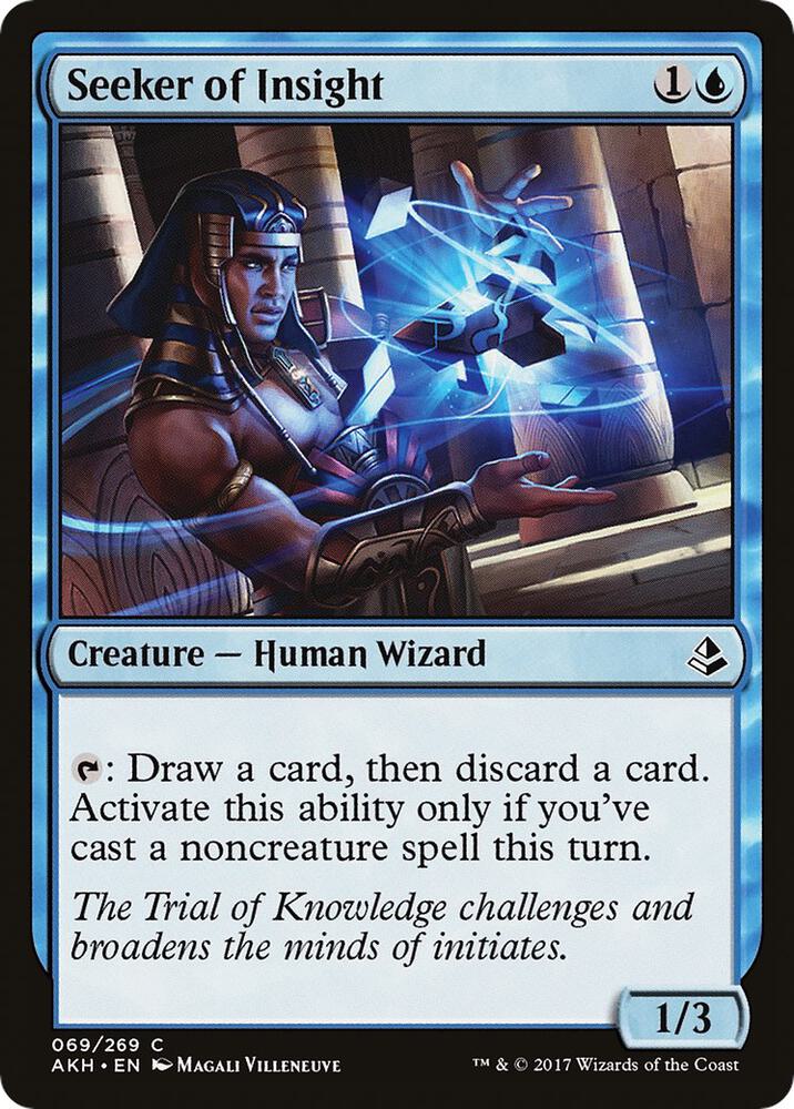 Seeker of Insight 69 card from Amonkhet