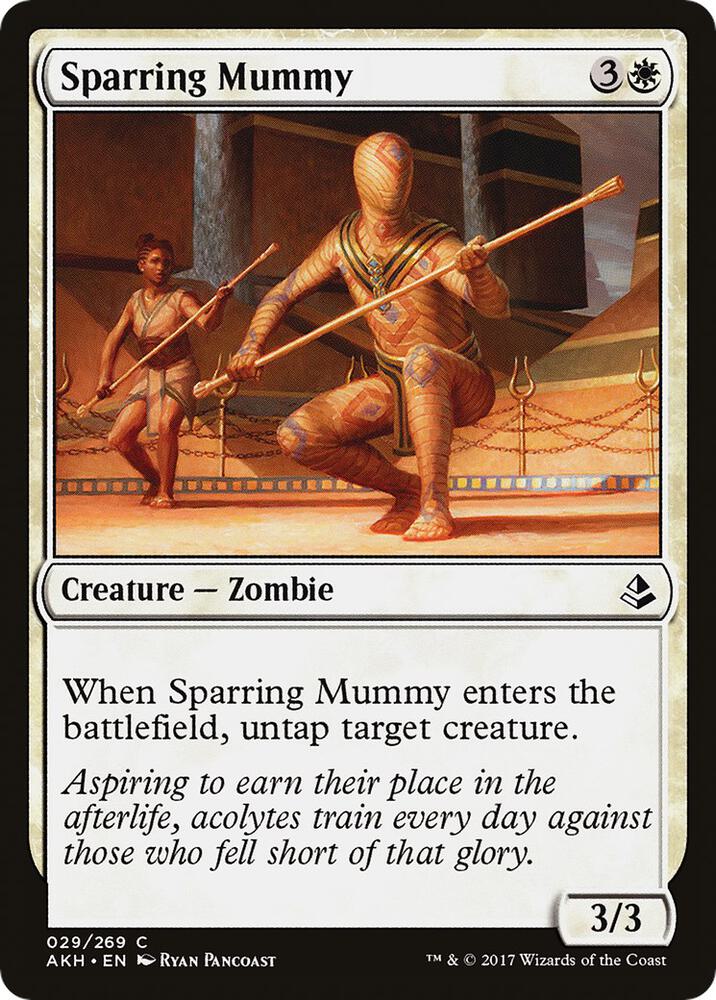 Sparring Mummy 29 card from Amonkhet