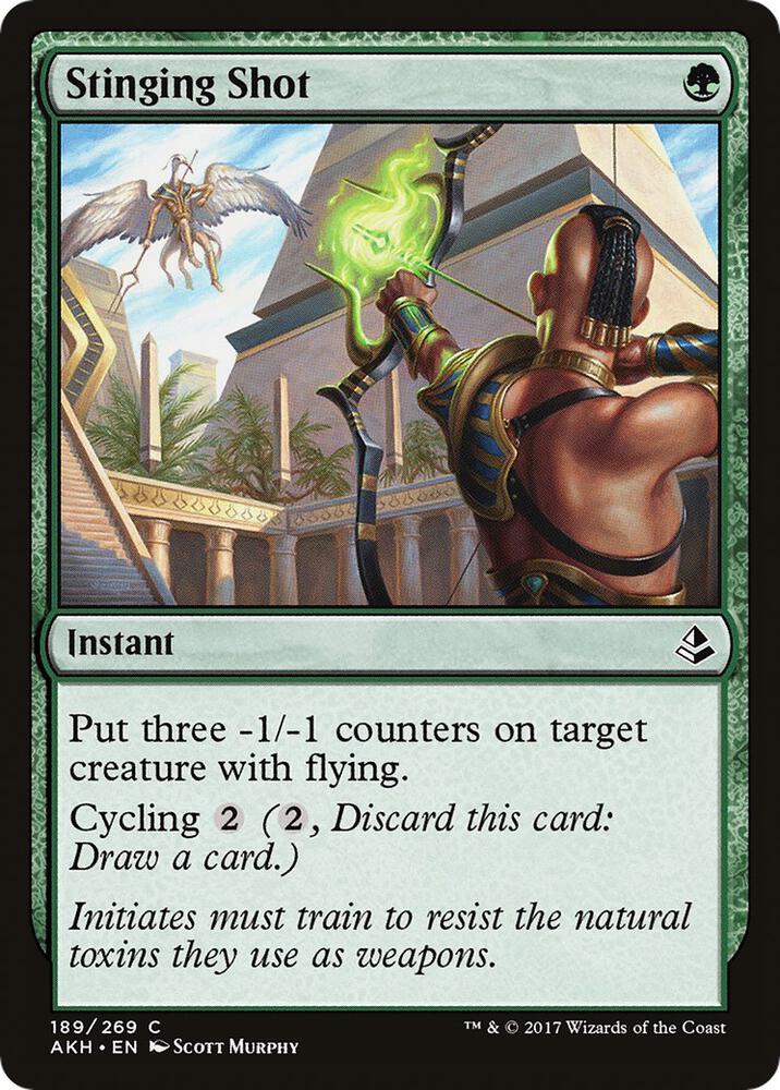 Stinging Shot 189 card from Amonkhet