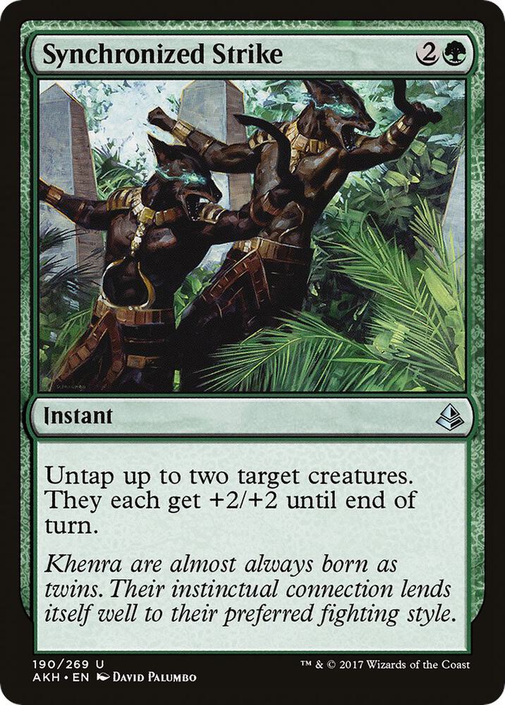 Synchronized Strike 190 card from Amonkhet
