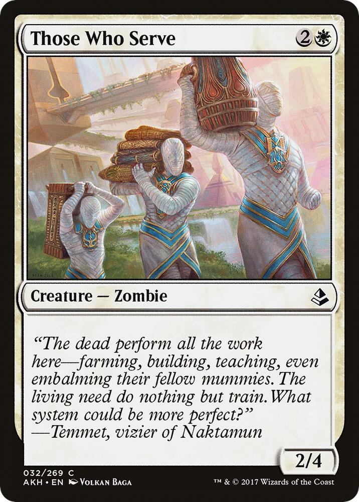 Those Who Serve 32 card from Amonkhet