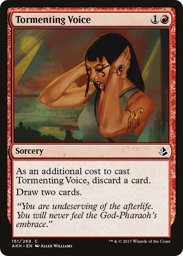 Tormenting Voice 151 card from Amonkhet