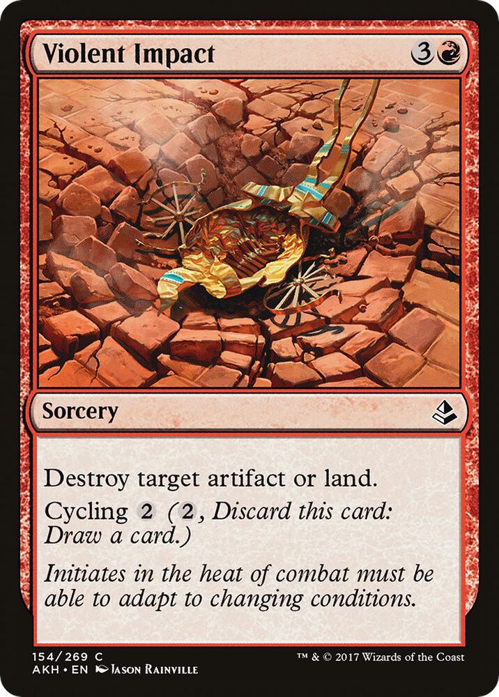 Violent Impact 154 card from Amonkhet