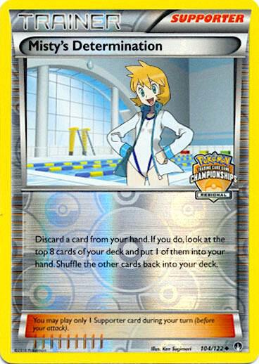 Misty's Determination (Regional Championships) 104/122 card from League & Championship Cards