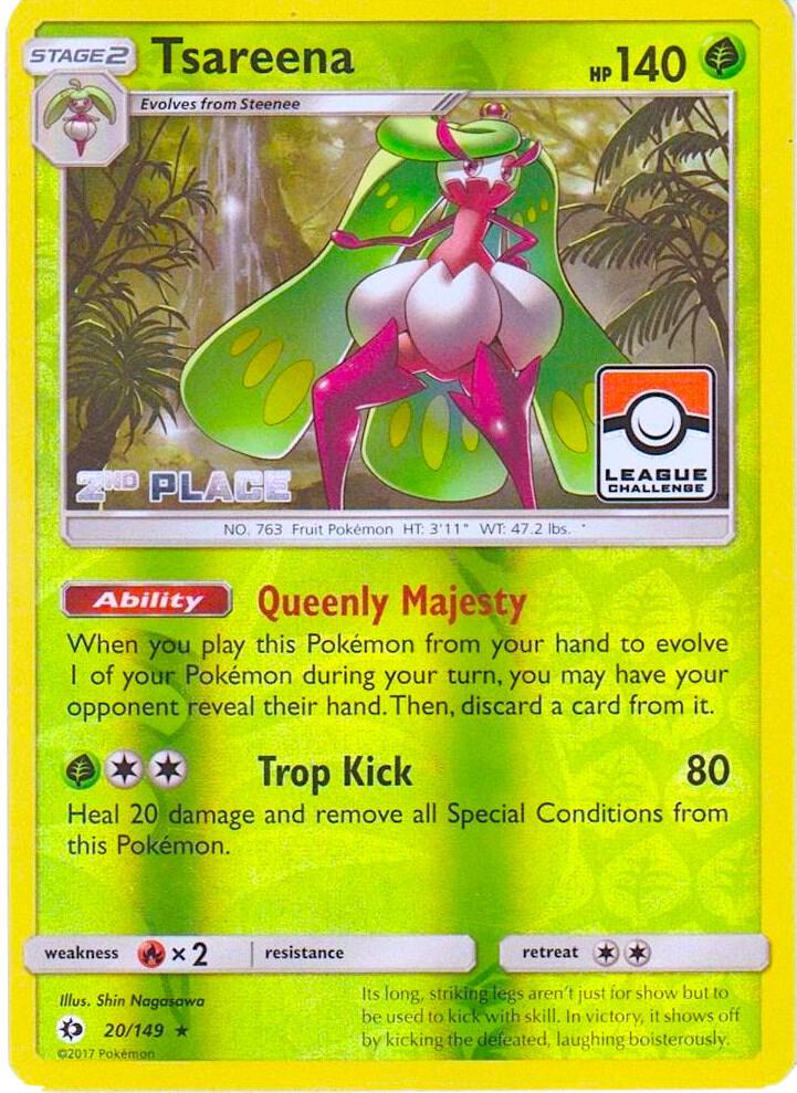 Tsareena - 20/149 (League Challenge) [2nd Place] 020/149 card from League & Championship Cards