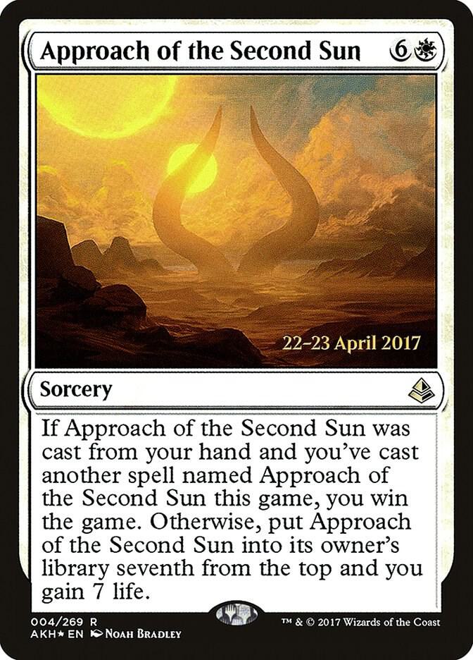Approach of the Second Sun 4 card from Prerelease Cards