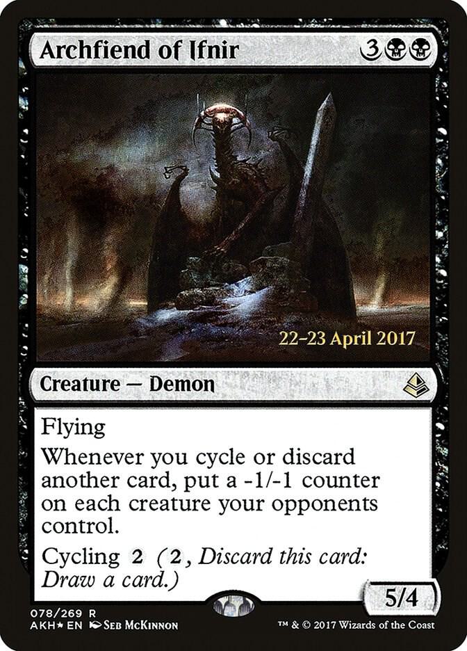 Archfiend of Ifnir 78 card from Prerelease Cards