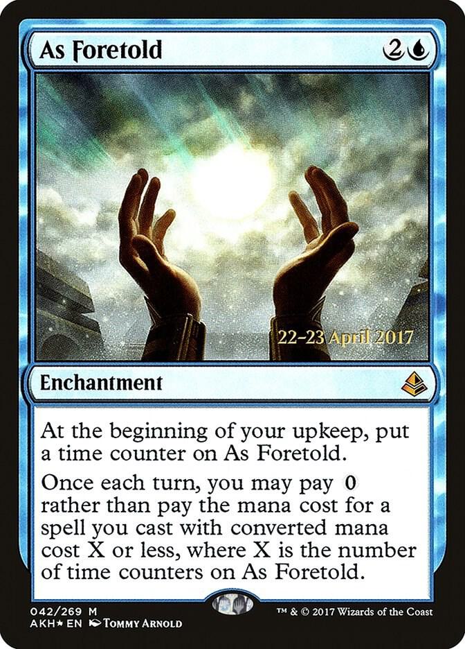 As Foretold 42 card from Prerelease Cards