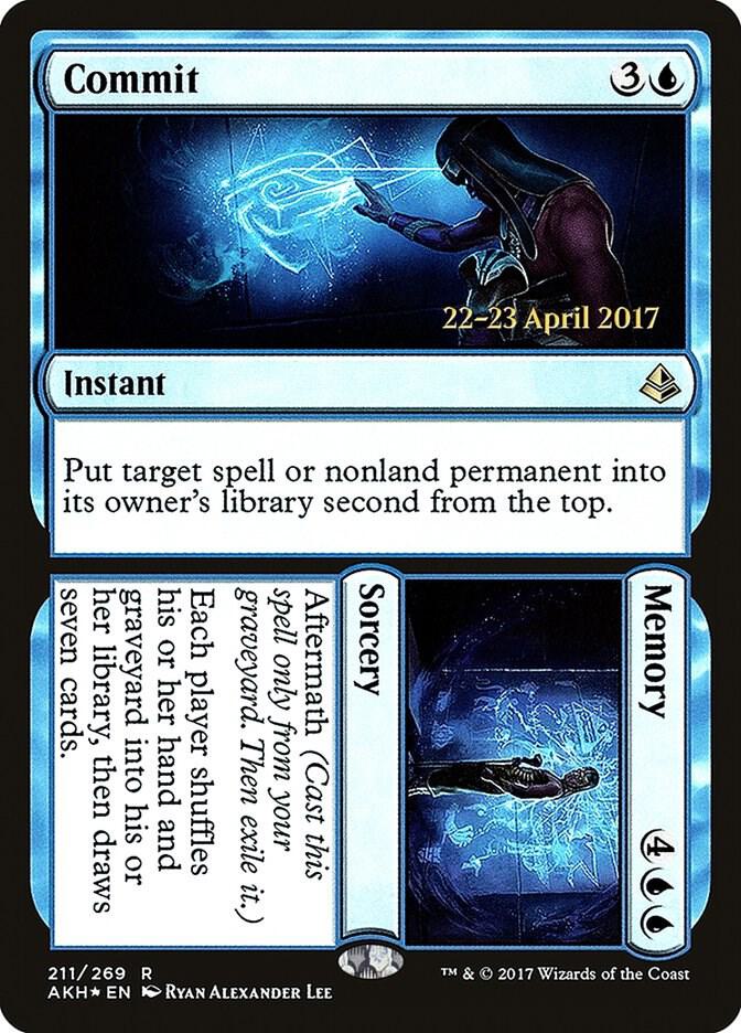 Commit // Memory 211 card from Prerelease Cards
