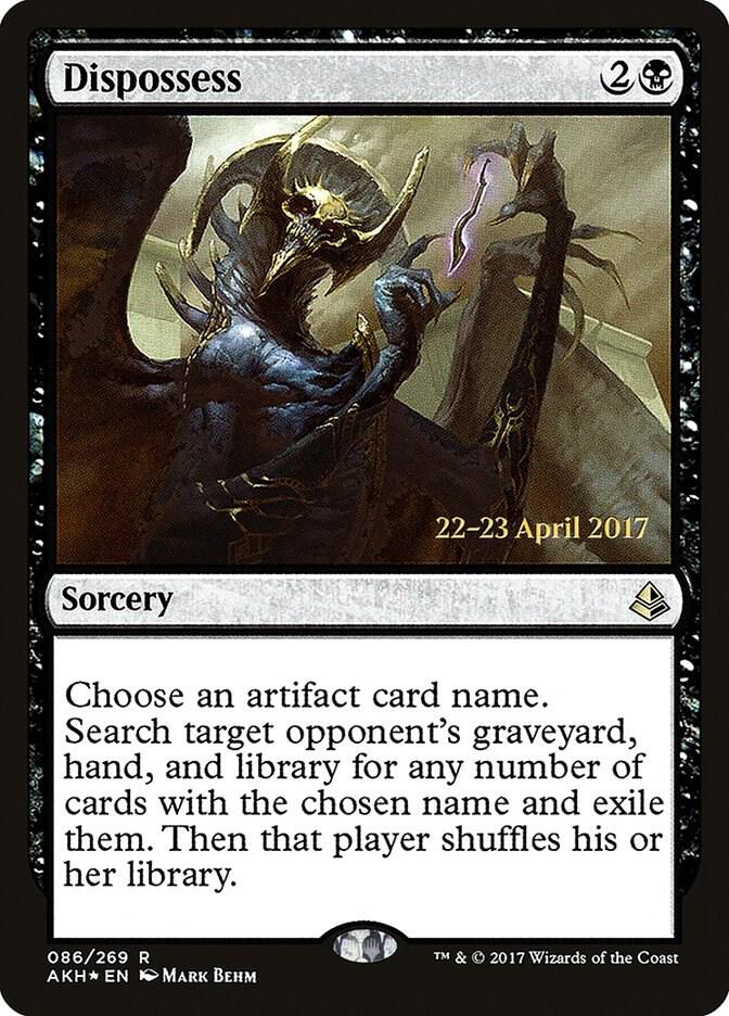 Dispossess 86 card from Prerelease Cards