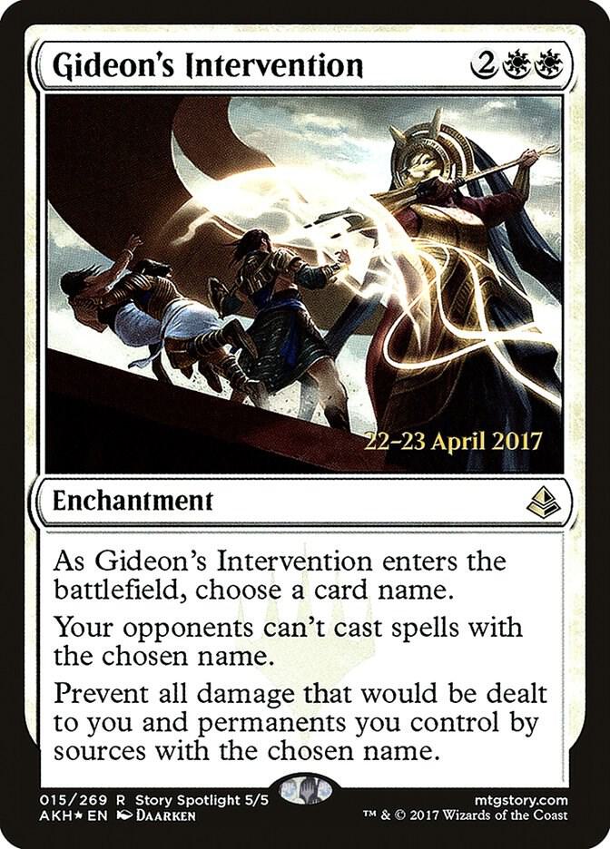 Gideon's Intervention 15 card from Prerelease Cards