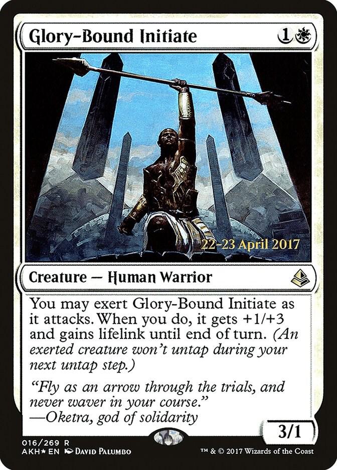 Glory-Bound Initiate 16 card from Prerelease Cards