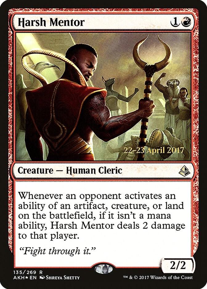 Harsh Mentor 135 card from Prerelease Cards