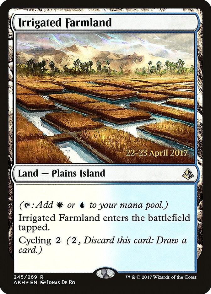 Irrigated Farmland 245 card from Prerelease Cards