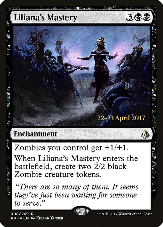 Liliana's Mastery 98 card from Prerelease Cards