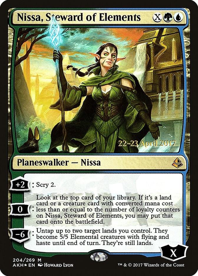 Nissa, Steward of Elements 204 card from Prerelease Cards