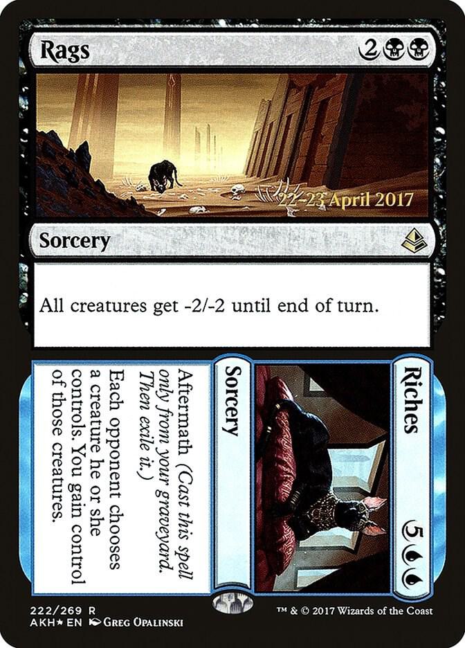 Rags // Riches 222 card from Prerelease Cards