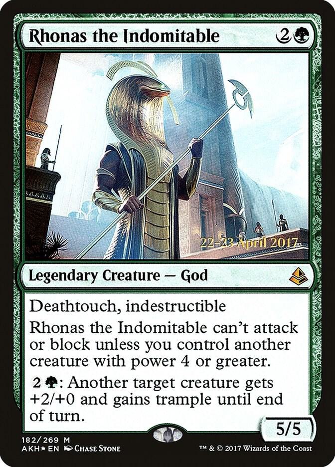 Rhonas the Indomitable 182 card from Prerelease Cards
