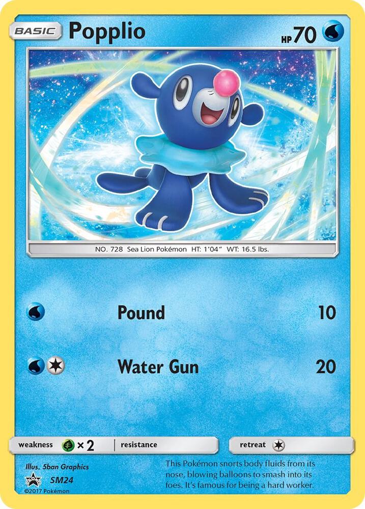 Popplio SM24 card from SM Promos