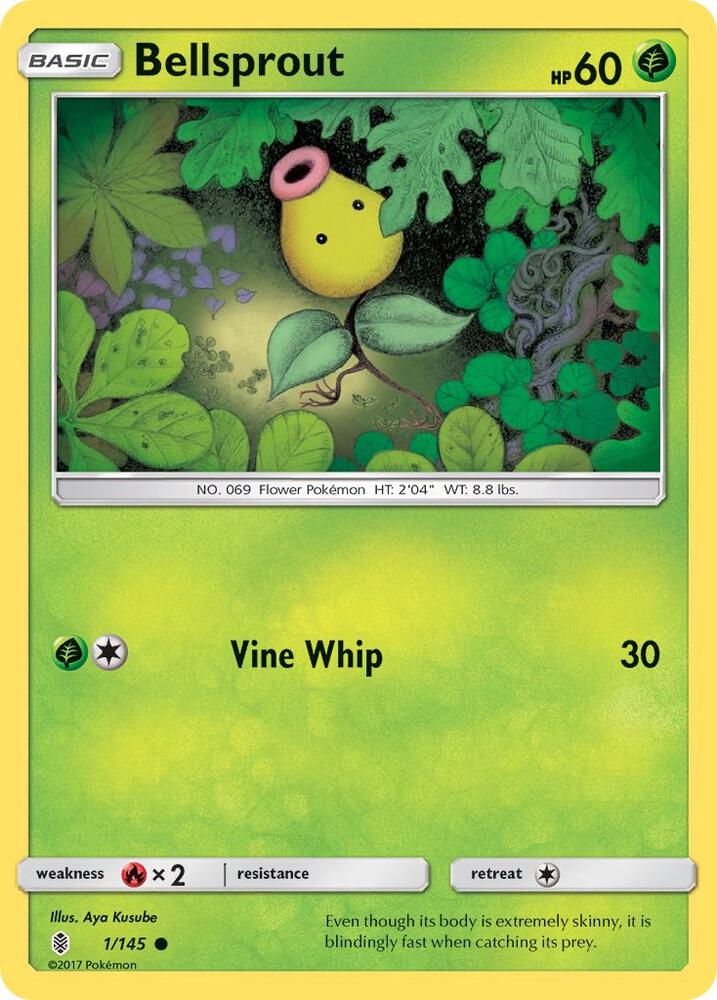 Bellsprout 1/145 card from SM - Guardians Rising