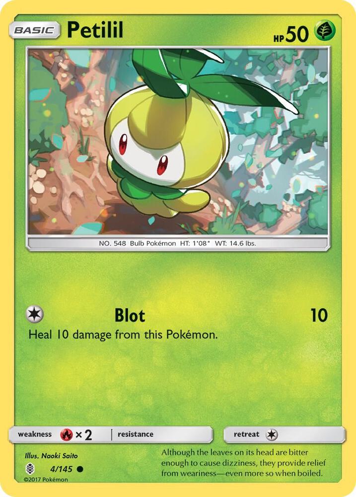 Petilil 4/145 card from SM - Guardians Rising
