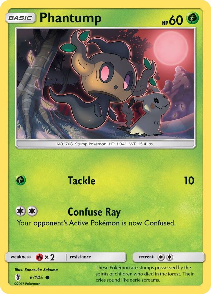 Phantump 6/145 card from SM - Guardians Rising