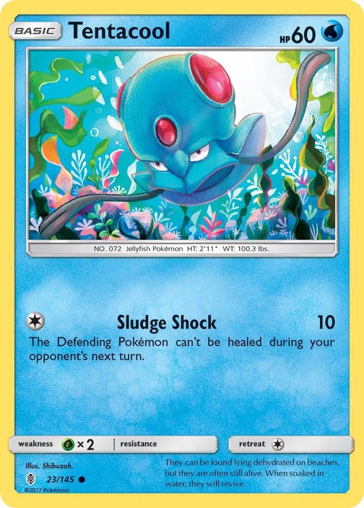 Tentacool 23/145 card from SM - Guardians Rising