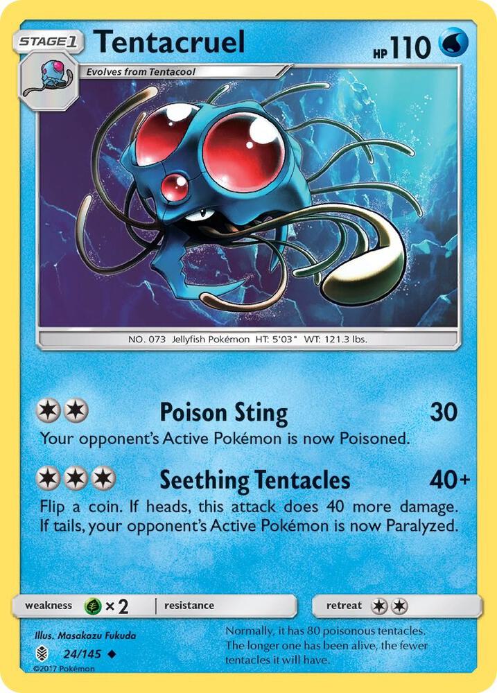 Tentacruel 24/145 card from SM - Guardians Rising