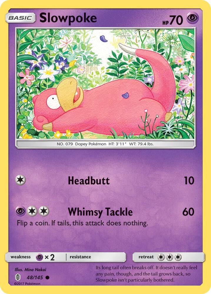 Slowpoke 48/145 card from SM - Guardians Rising