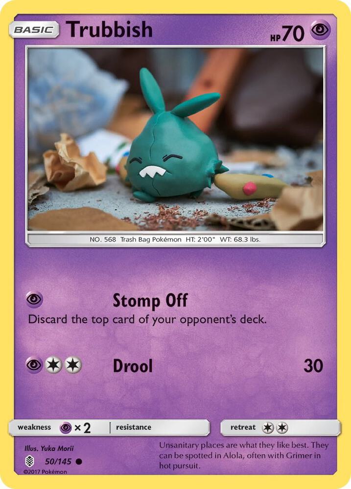 Trubbish 50/145 card from SM - Guardians Rising