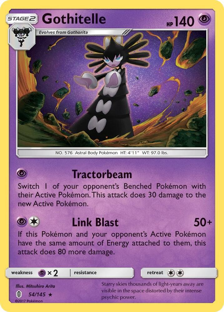 Gothitelle 54/145 card from SM - Guardians Rising