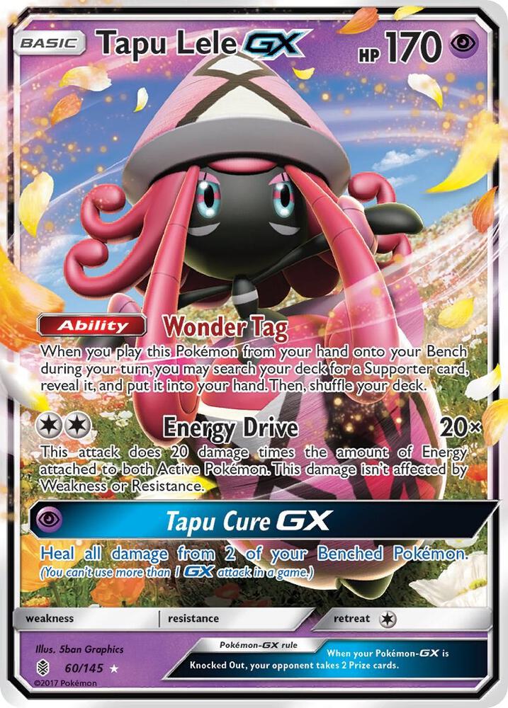 Tapu Lele GX 60/145 card from SM - Guardians Rising