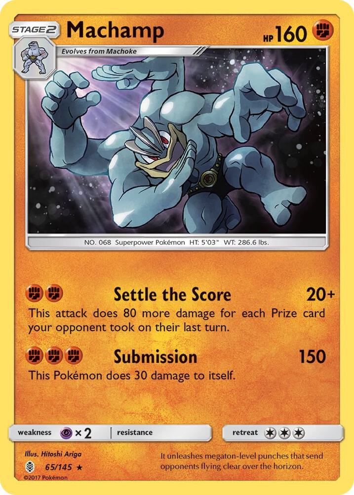 Machamp 65/145 card from SM - Guardians Rising