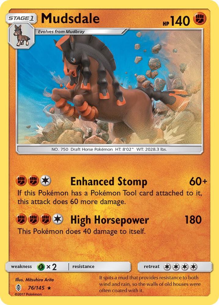 Mudsdale 76/145 card from SM - Guardians Rising