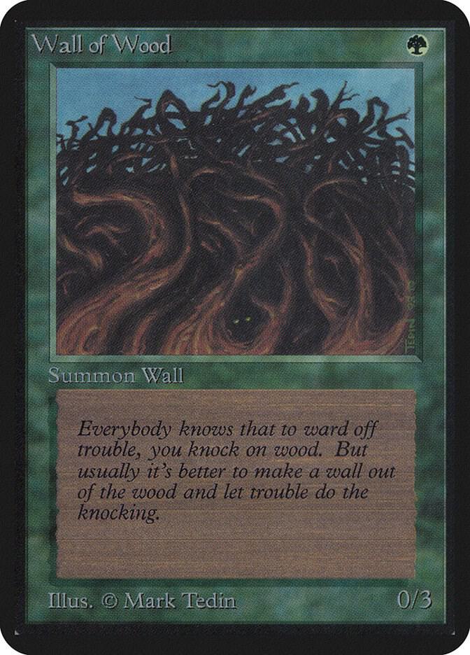 Wall of Wood card from Alpha Edition