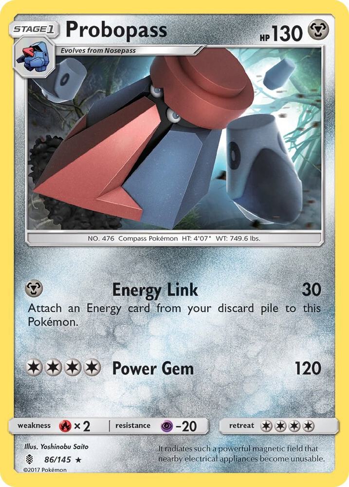 Probopass 86/145 card from SM - Guardians Rising