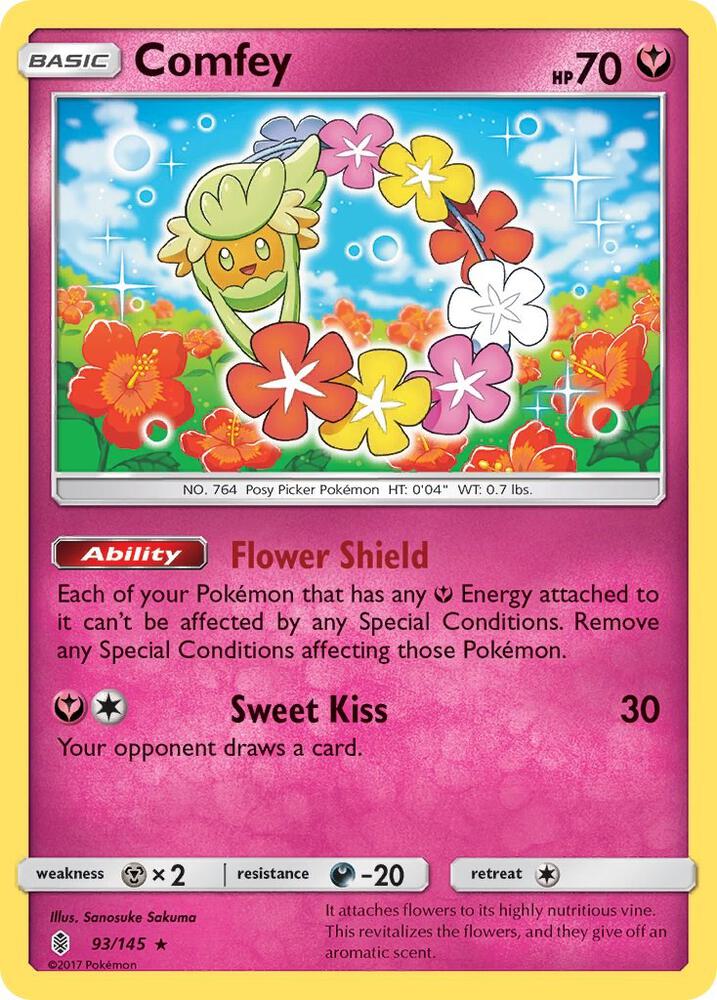 Comfey 93/145 card from SM - Guardians Rising