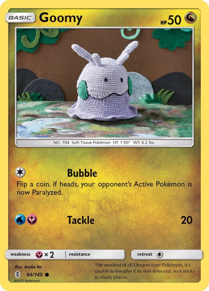 Goomy 94/145 card from SM - Guardians Rising