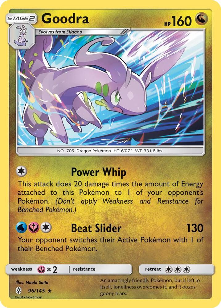 Goodra 96/145 card from SM - Guardians Rising