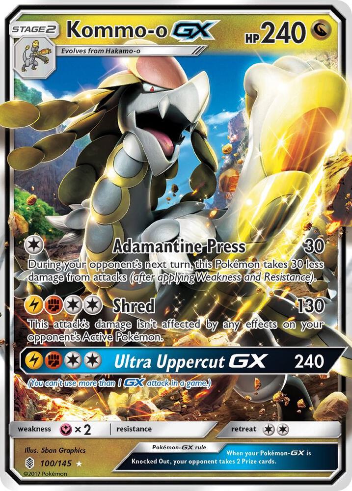 Kommo-o GX 100/145 card from SM - Guardians Rising