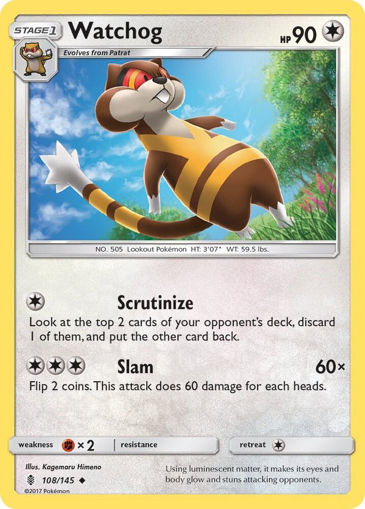 Watchog 108/145 card from SM - Guardians Rising